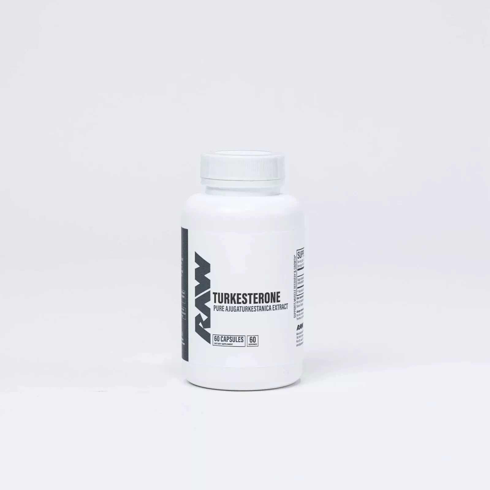 RAW Nutrition Pure Turkesterone Ajuga Turkestanica Extract 500mg 60 Capsules New