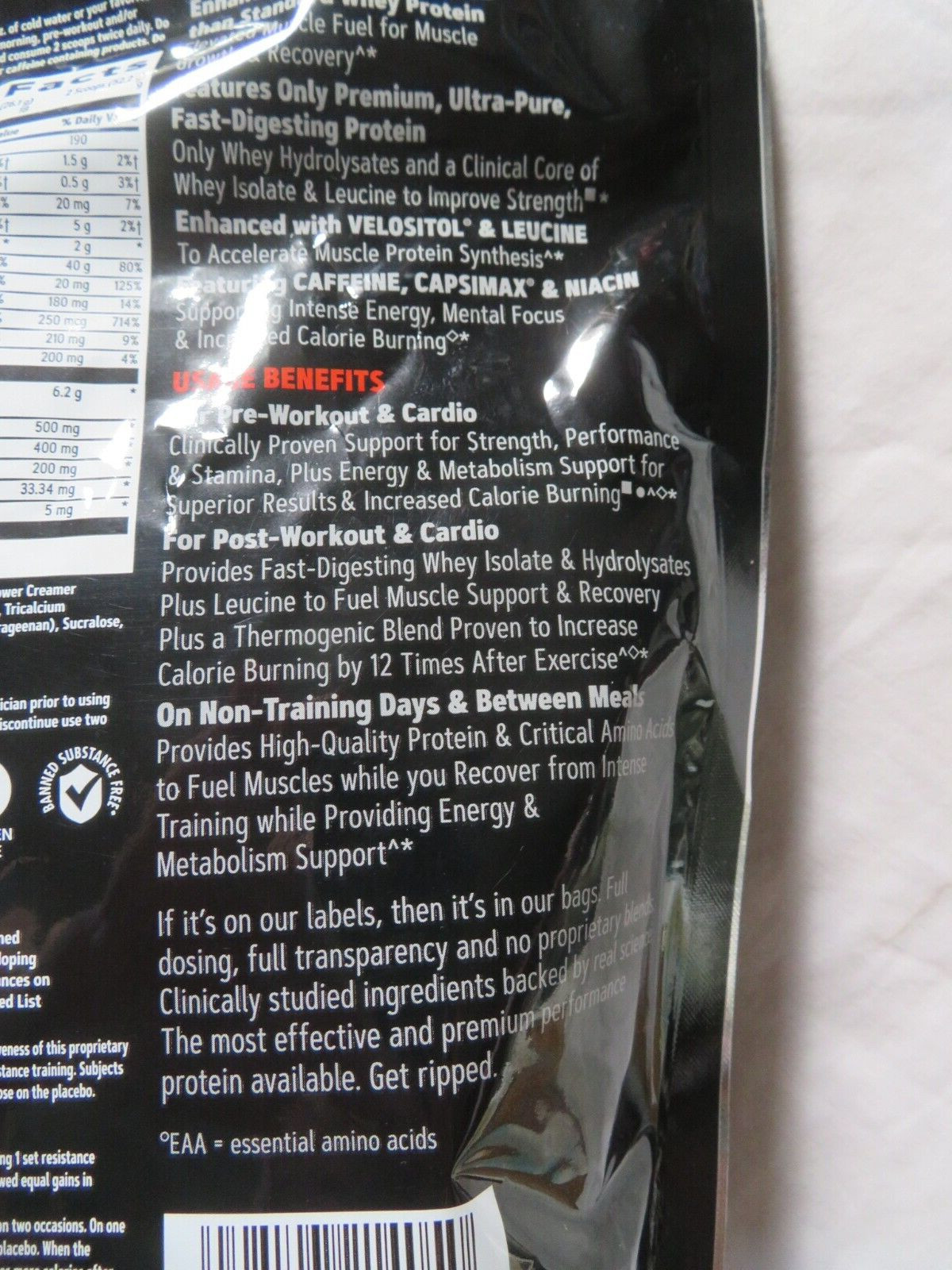 GNC AMP Wheybolic Ripped Protein & Thermogenic Powder Vanilla 16.6 Oz 18 Servs