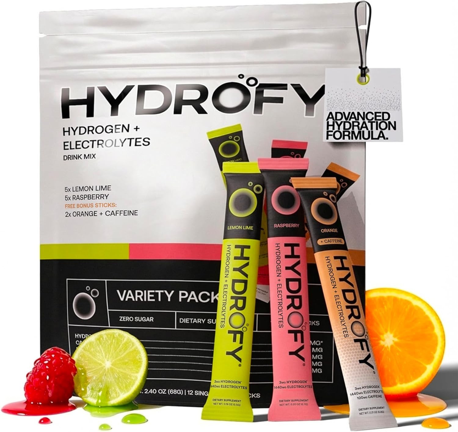 Hydrogen Water + Electrolytes Drink Mix – Variety Pack | H2 Hydration Packets…