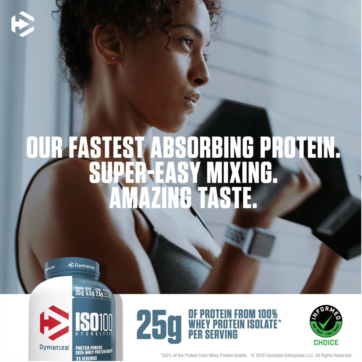 Dymatize ISO100 Hydrolyzed 25g 100% Whey Protein Powder, Fruity Pebbles