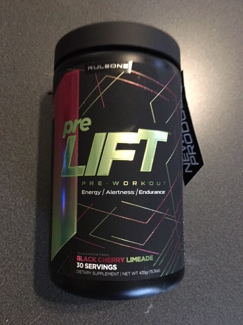 RULE1 PRE-LIFT PREWORKOUT BLACK CHERRY LIMEADE FLAVOR EXP 03/25