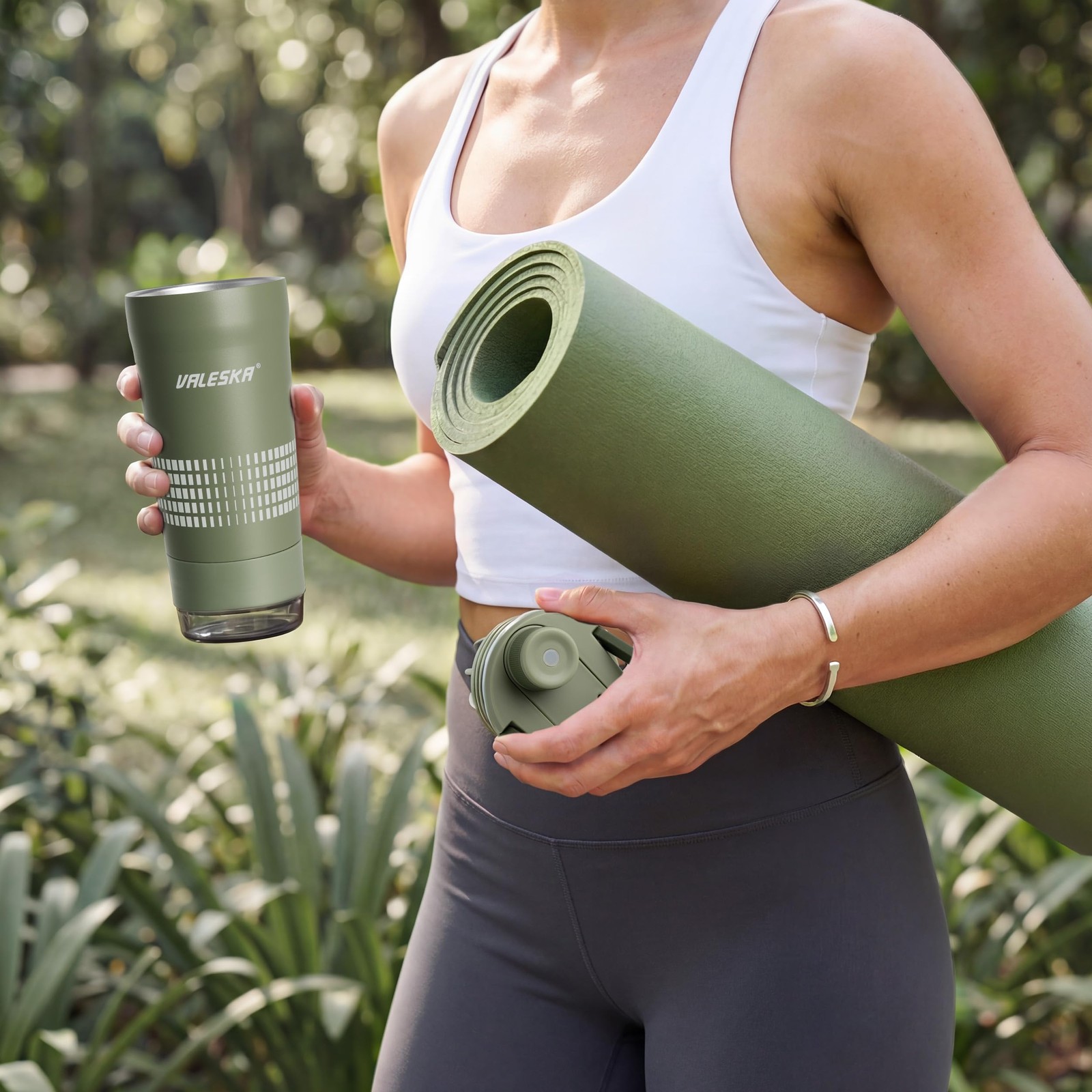 Valeska Shaker Bottle For Protein Mixes Insulated Stainless Steel Protein