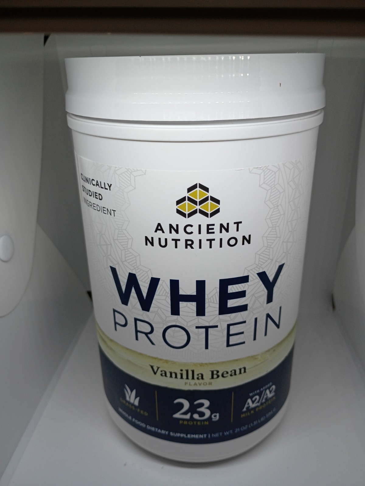 Ancient Nutrition Whey Protein Vanilla Bean 20 Servings, 21oz