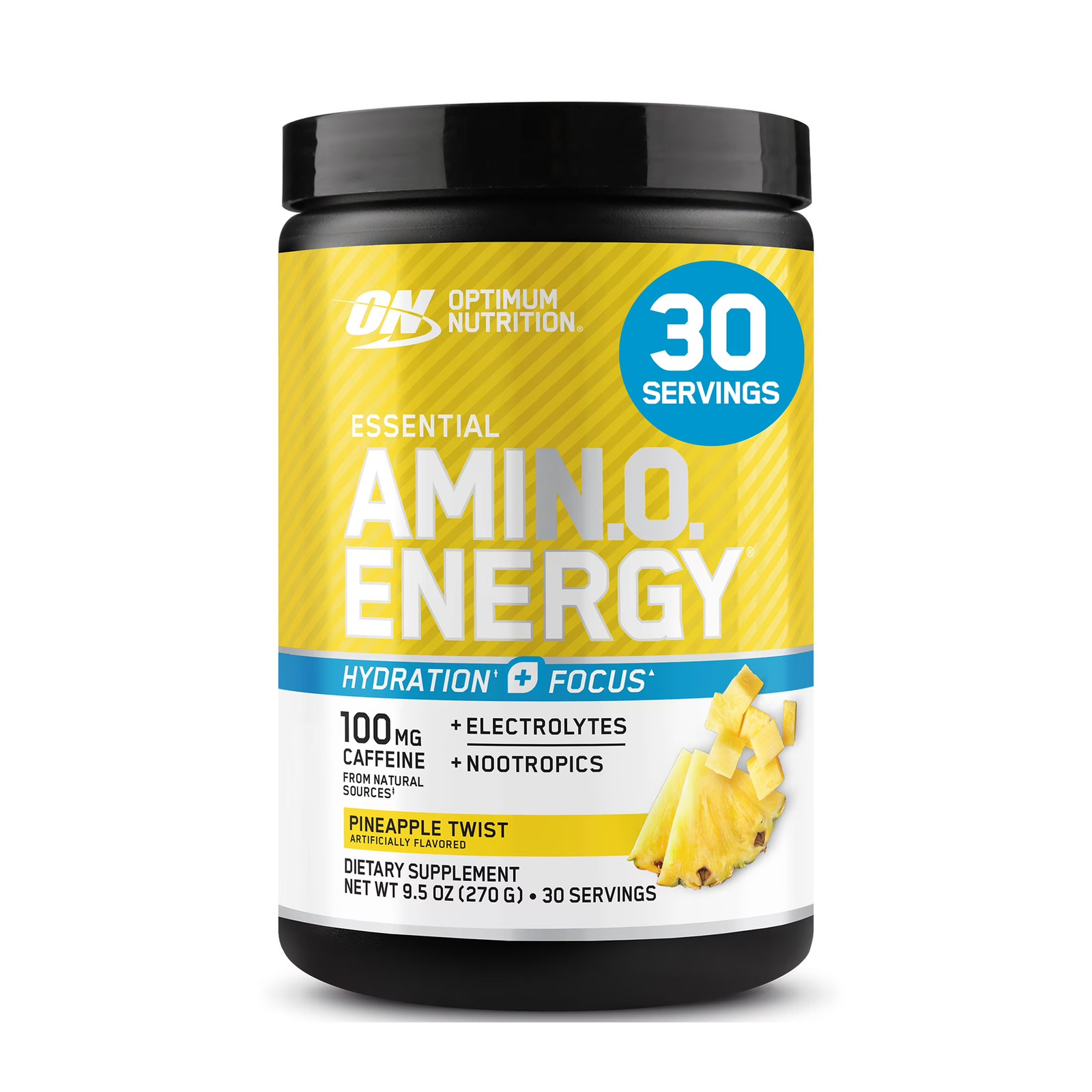 Amino Energy Hydration + Focus Powder, Strawberry Burst, 9.5 Oz