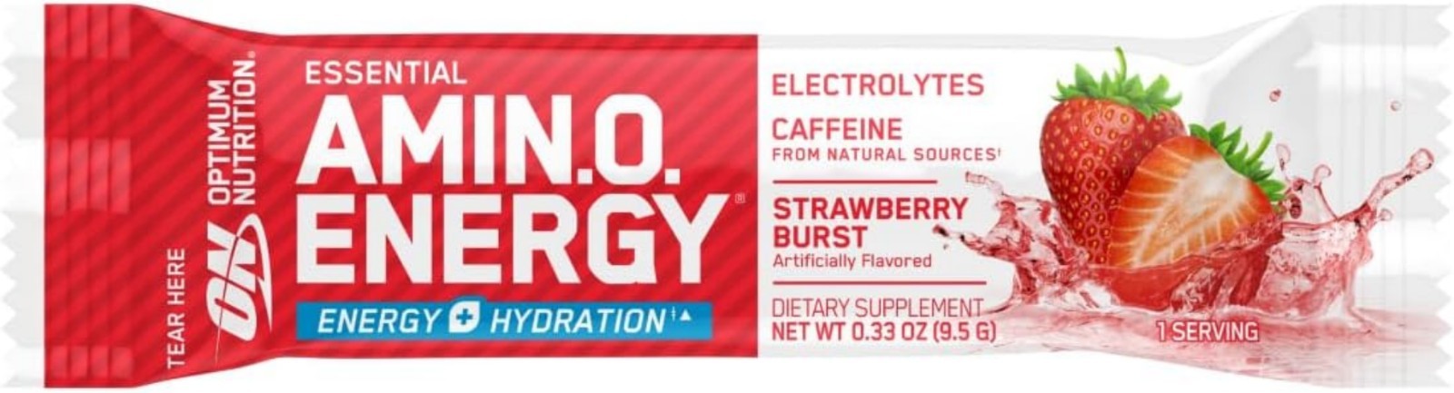 Optimum Nutrition Essential Amino Energy Plus – 7 Pack Strawberry Electrolytes