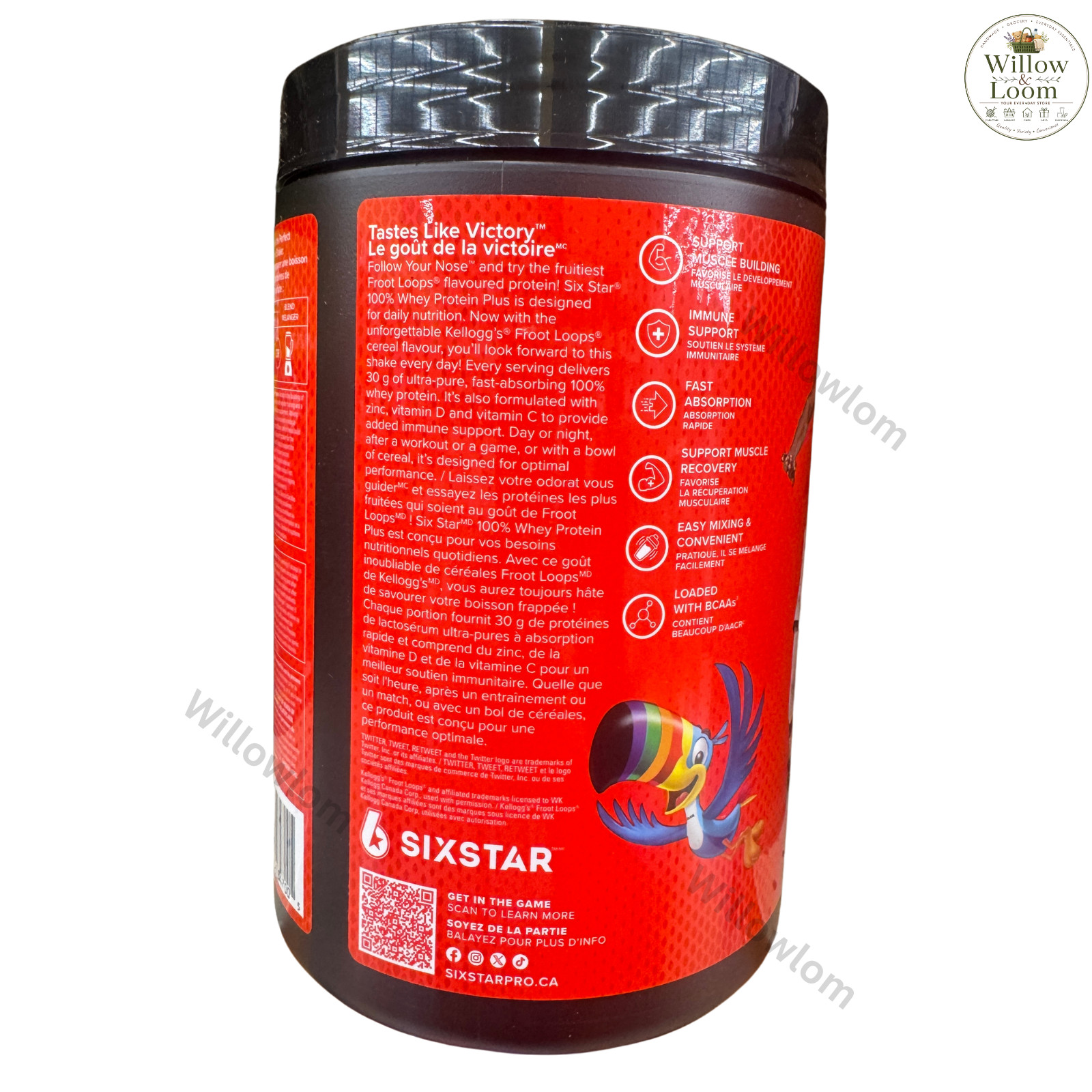 Six Star 100% Whey Protein Plus Froot Loops Flavor 1.81 lbs 18 Servings 30g Prot