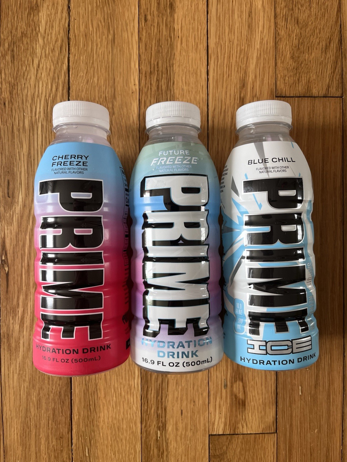 PRIME Hydration Drink Bundle | Cherry Freeze, Future Freeze, Blue Chill ICE