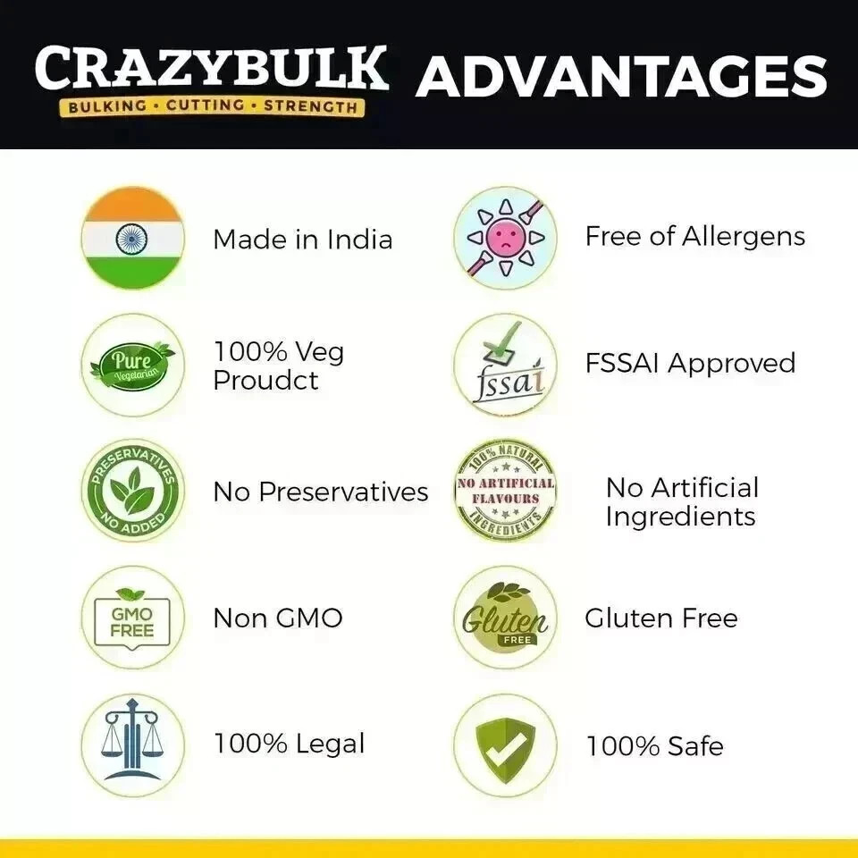 CrazyBulk CLENBUTROL – 90 Capsules CUTTING & LEAN MUSCLE MUSCLE, Pack of 2