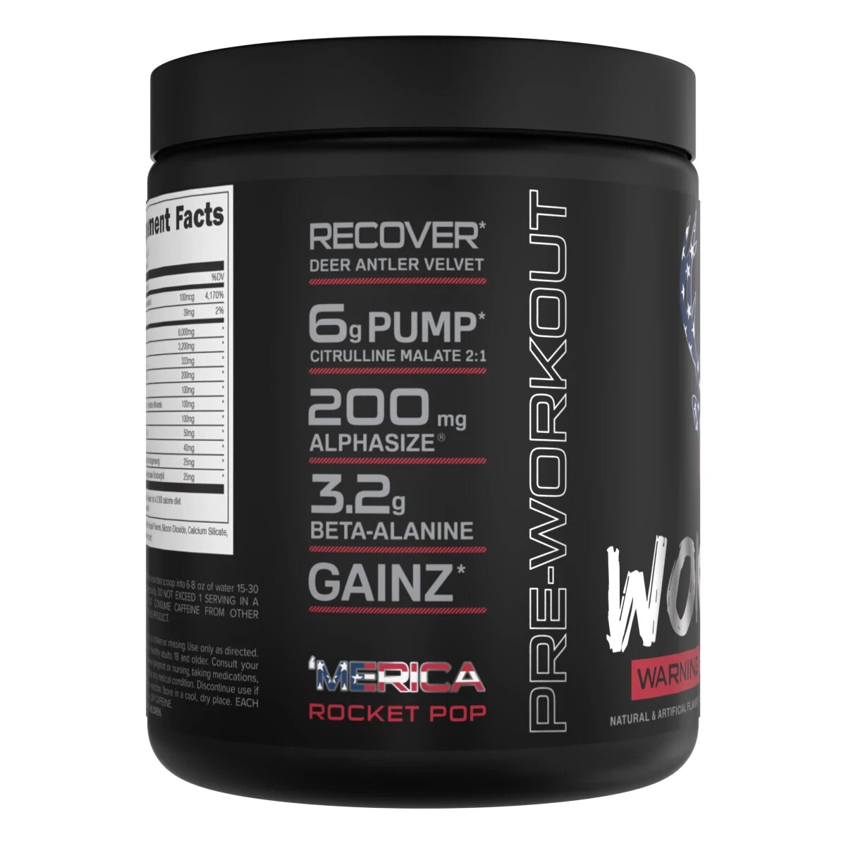 Bucked Up Woke AF Pre Workout Energy 30 servings Expire 02/2027