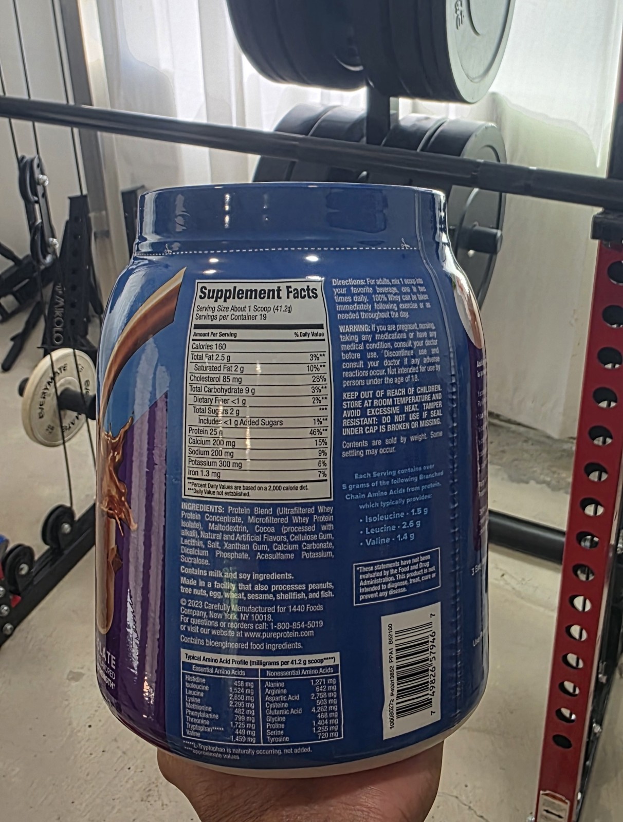 Pure Protein 100% Whey Protein Powder Rich Chocolate 28 oz Gluten-Free Low Fat
