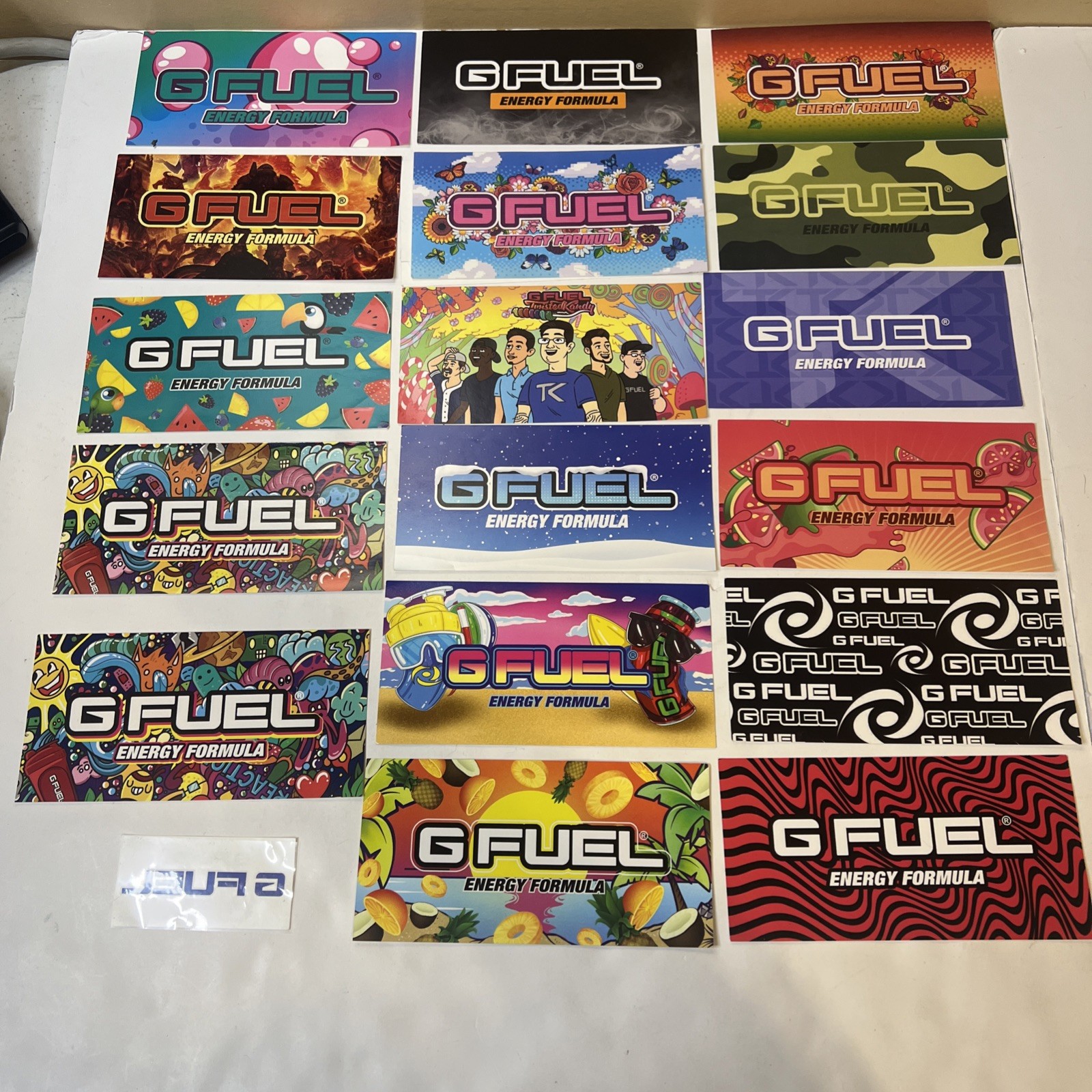 Gfuel Stickers Lot of 17 Some Rare 1 temp tattoo