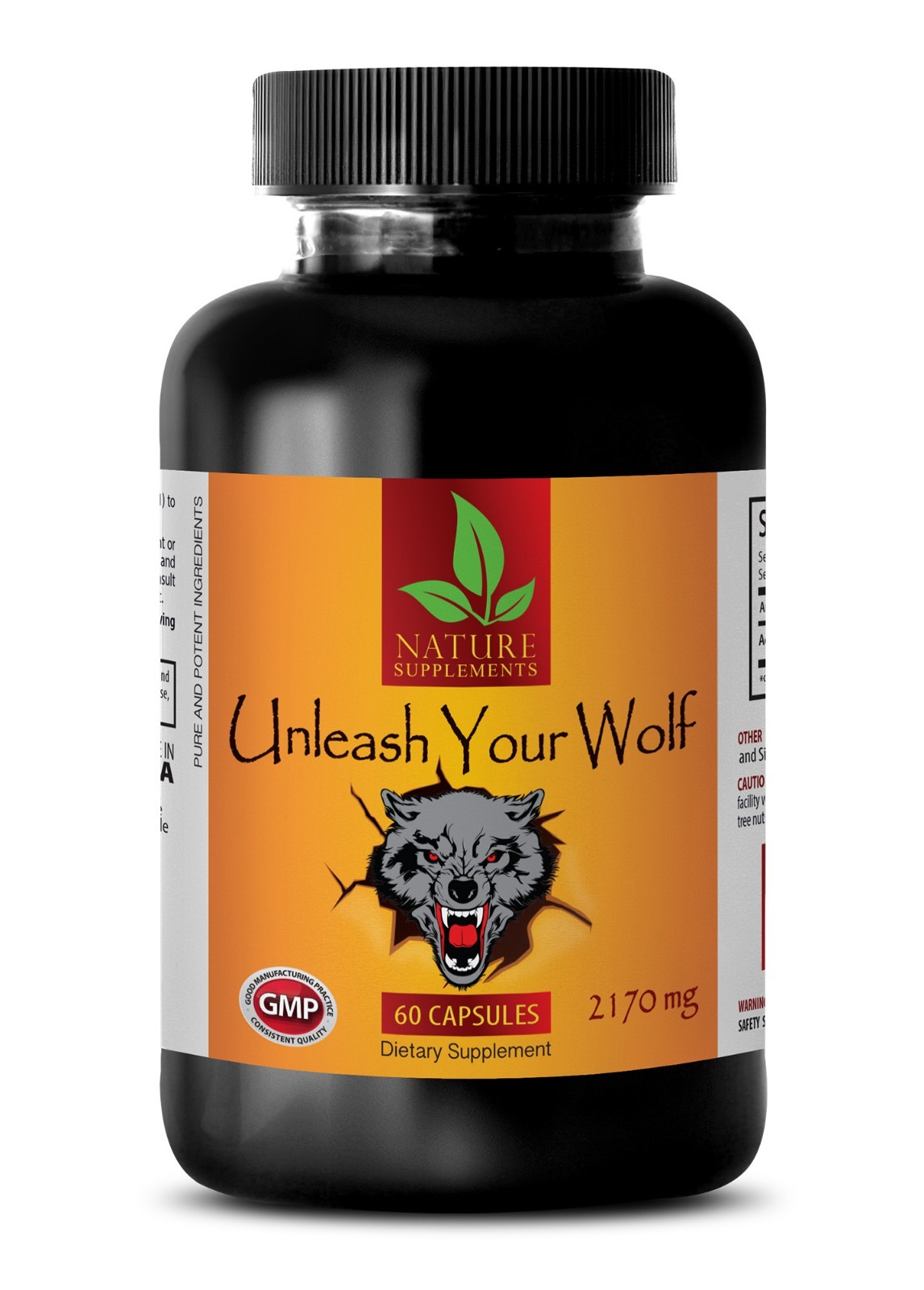 Testosterone Booster Pills – UNLEASH YOUR WOLF – Rock Hard in bed – 60 Capsules