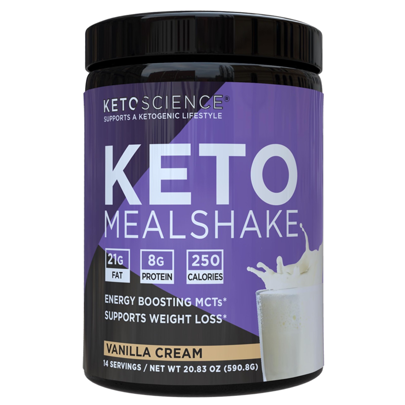 Keto Science Ketogenic Meal Shake Vanilla 20.7 Ounce (Pack of 1),