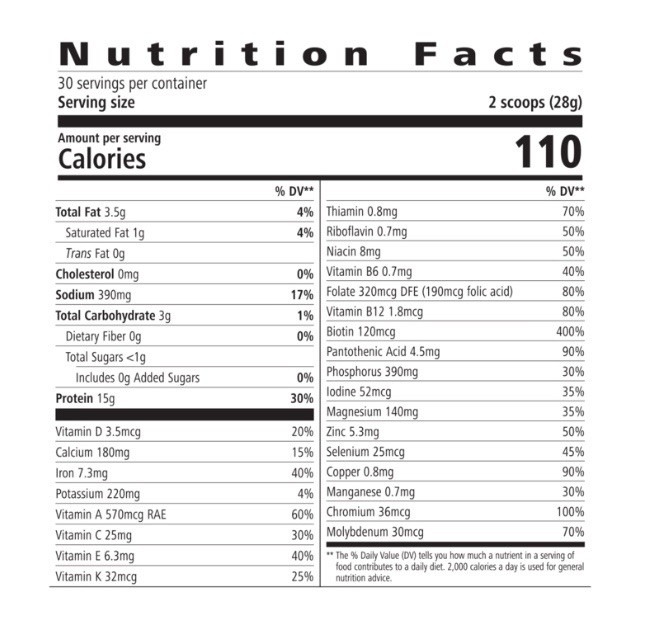 Herbalife Nutrition Vanilla Gluten-Free Protein Drink Mix Powder 29.6 oz