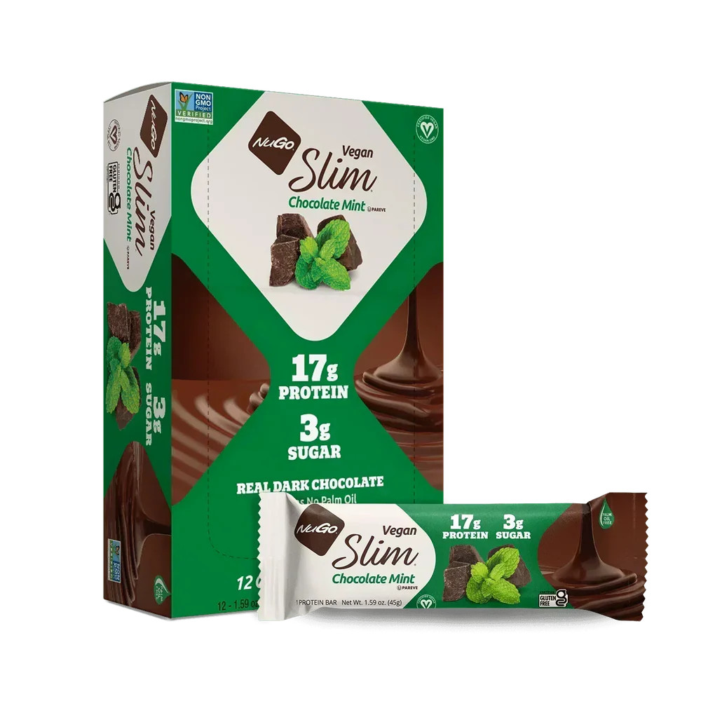 (Pack of 36) Nugo Protein Bar Slim Chocolate Protein Snack Bars 1.59 Oz
