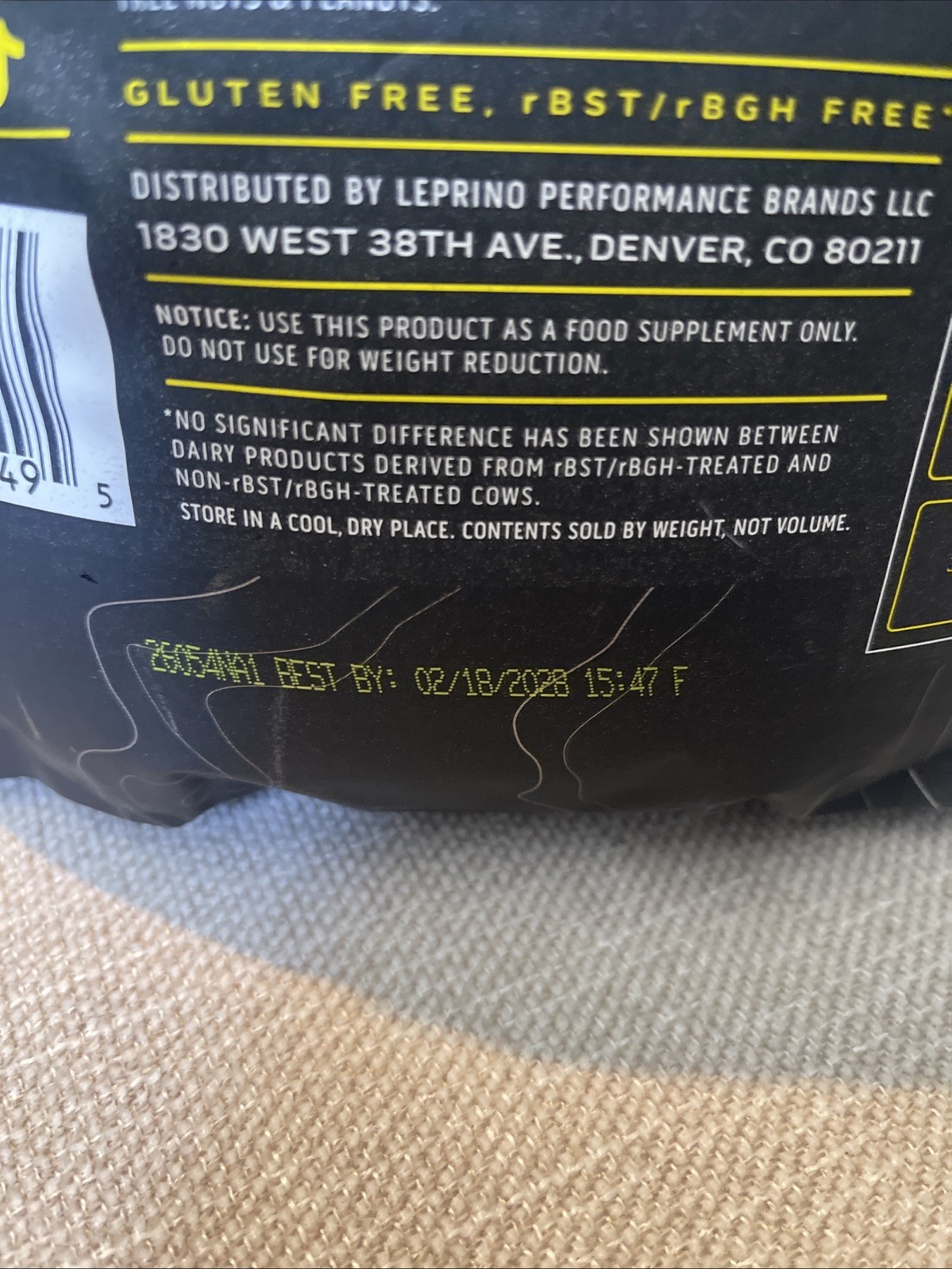 Ascent Whey Protein Chocolate 4.25 lb Native Whey 25g Protein Gluten Free