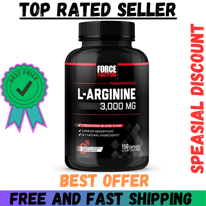 Oxido Nitrico y L-arginina Extra Fuerte Para Aumentar La Energia Muscular 150 Ct