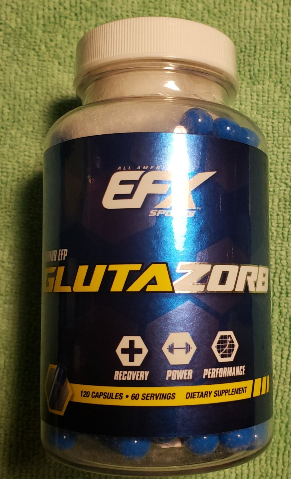 EFX Sports – GLUTAZORB Amino EFP – 120 Capsules / 60 Servings – Exp 10/2026
