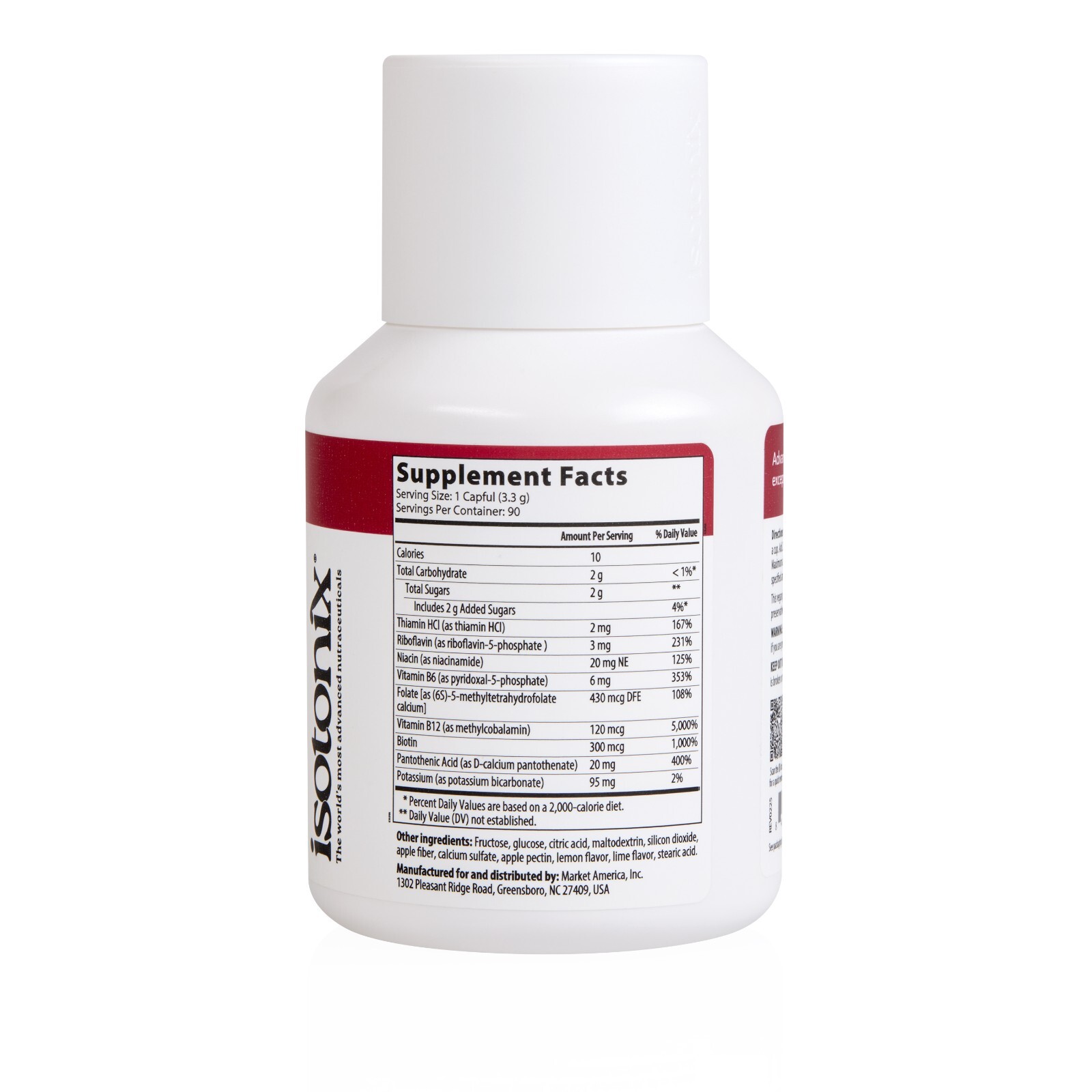 Isotonix Activated B Complex – Vegan B Vitamin Supplement for Energy, 90 Serving