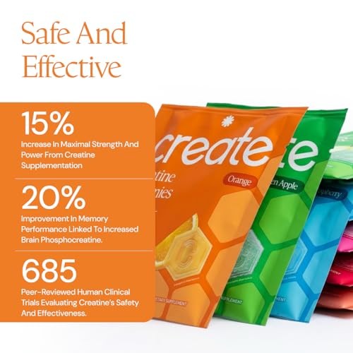 Creatine Gummies 30ct Variety Pack Vegan Gluten Free NSF