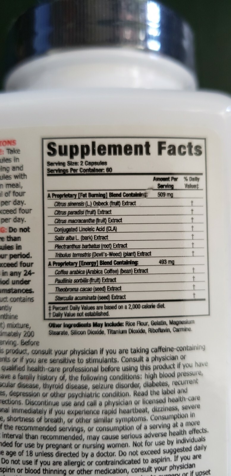 Novex Biotech – Thermodyne – 120 Capsules – 3 Phrase Fat Oxidizer – Exp 4/2025