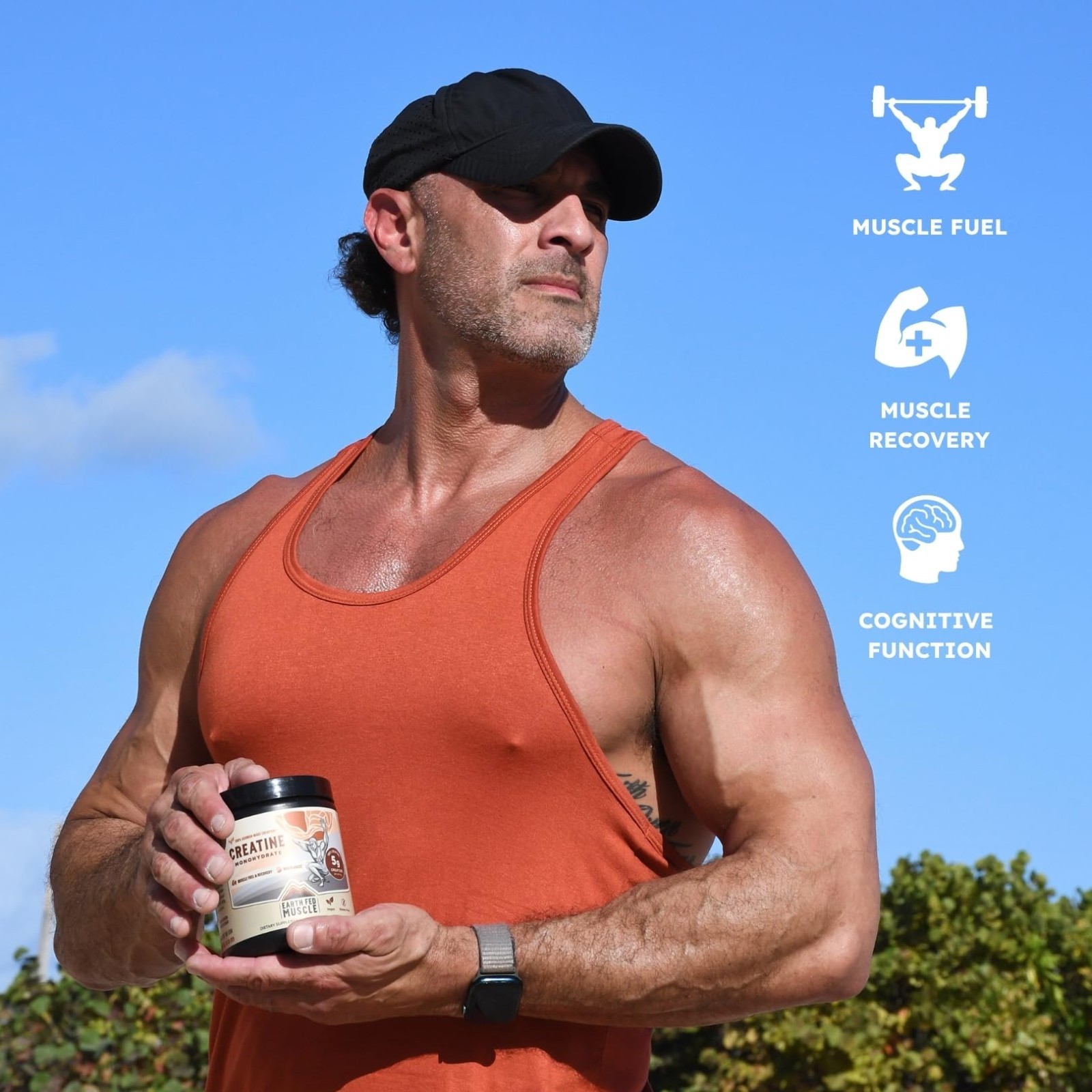 Creatine Monohydrate Powder 300g – 60 Servings, Pure German Creapure, Boost Stre