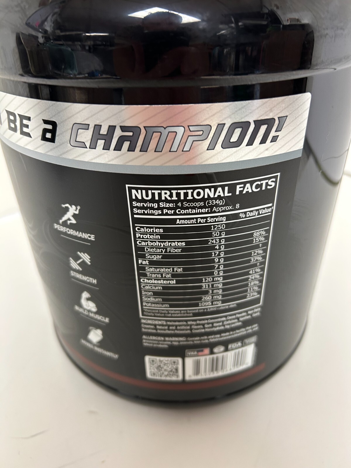 MASS HIGH CALORIE MASS GAINER. CORE CHAMPS FLAVOR CHOCOLATE 6 LBS. NEW