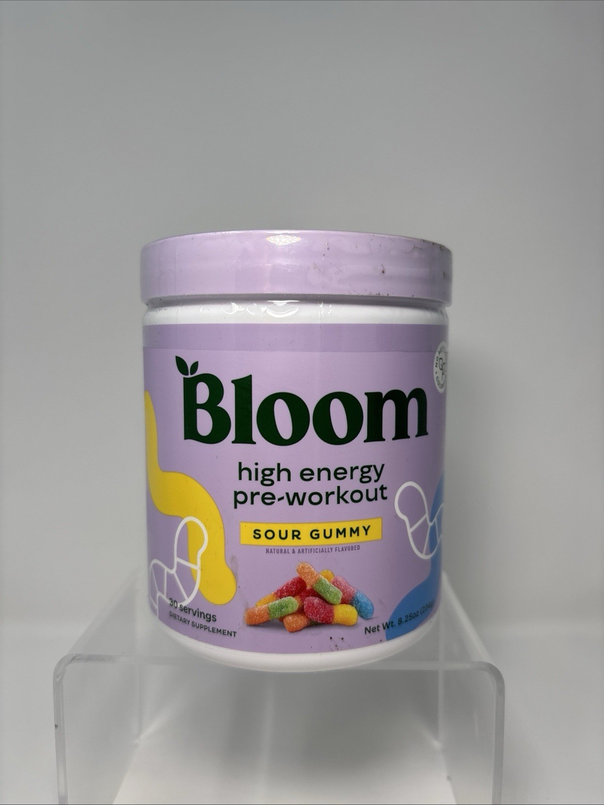 Bloom Nutrition High Energy Pre Workout Powder, Amino 30 Servings 9.3oz Bb01/28
