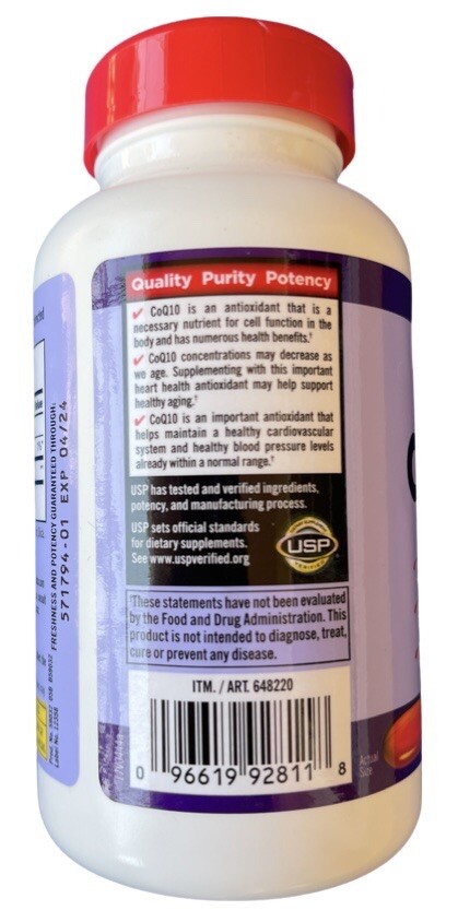 Kirkland Signature CoQ10 300 mg MAXIMUM POTENCY Supplement