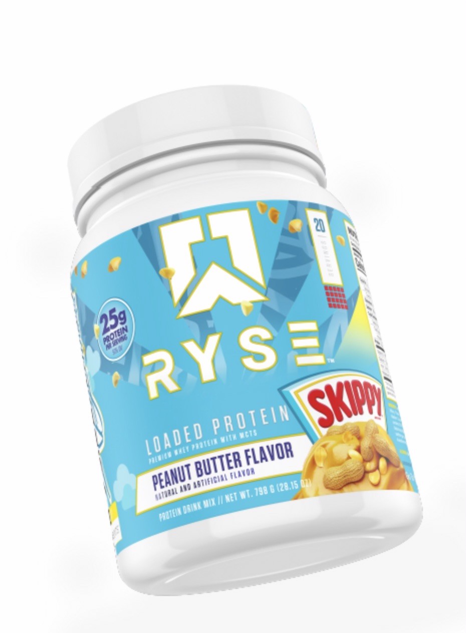 RYSE Loaded Protein SKIPPY Peanut Butter Whey Protein 20 Servings Ships Fast