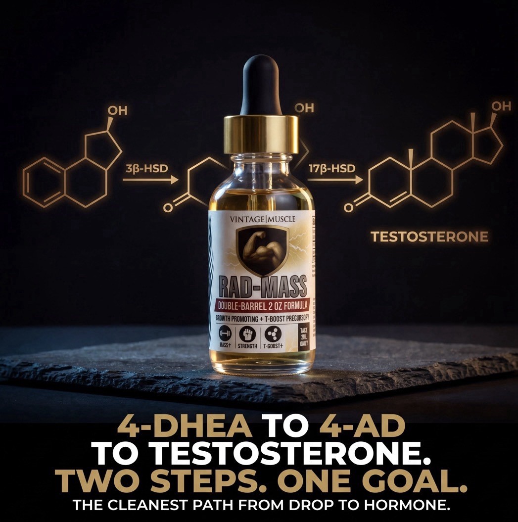 Rad Mass Stack 2 Step Precursor Test Base Muscle Gains By Vintage Muscle 💪🦍💧
