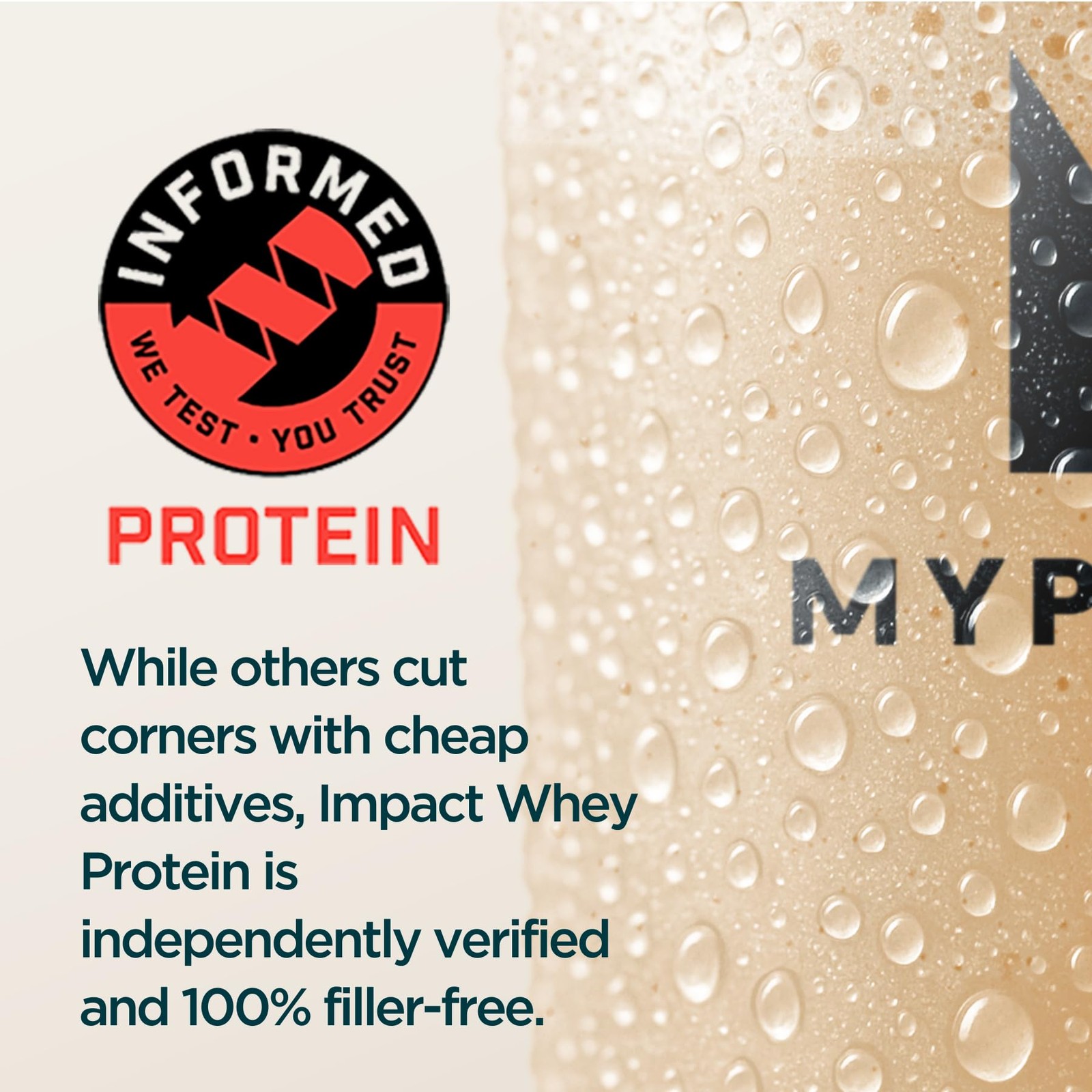 Myprotein Impact Whey Protein Isolate 2.2 Lbs 40 Servings Cookies Cream 19G