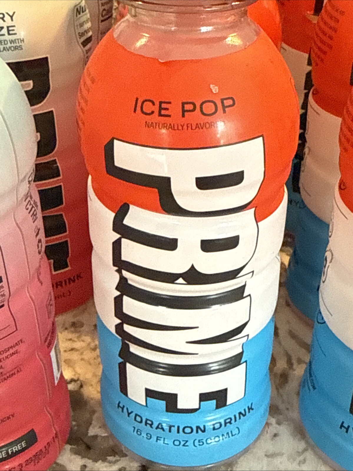 12 PRIME HYDRATION DRINK – 6 ” ICE POP 4 Cherry Freeze 2 Strawberry Watermel”