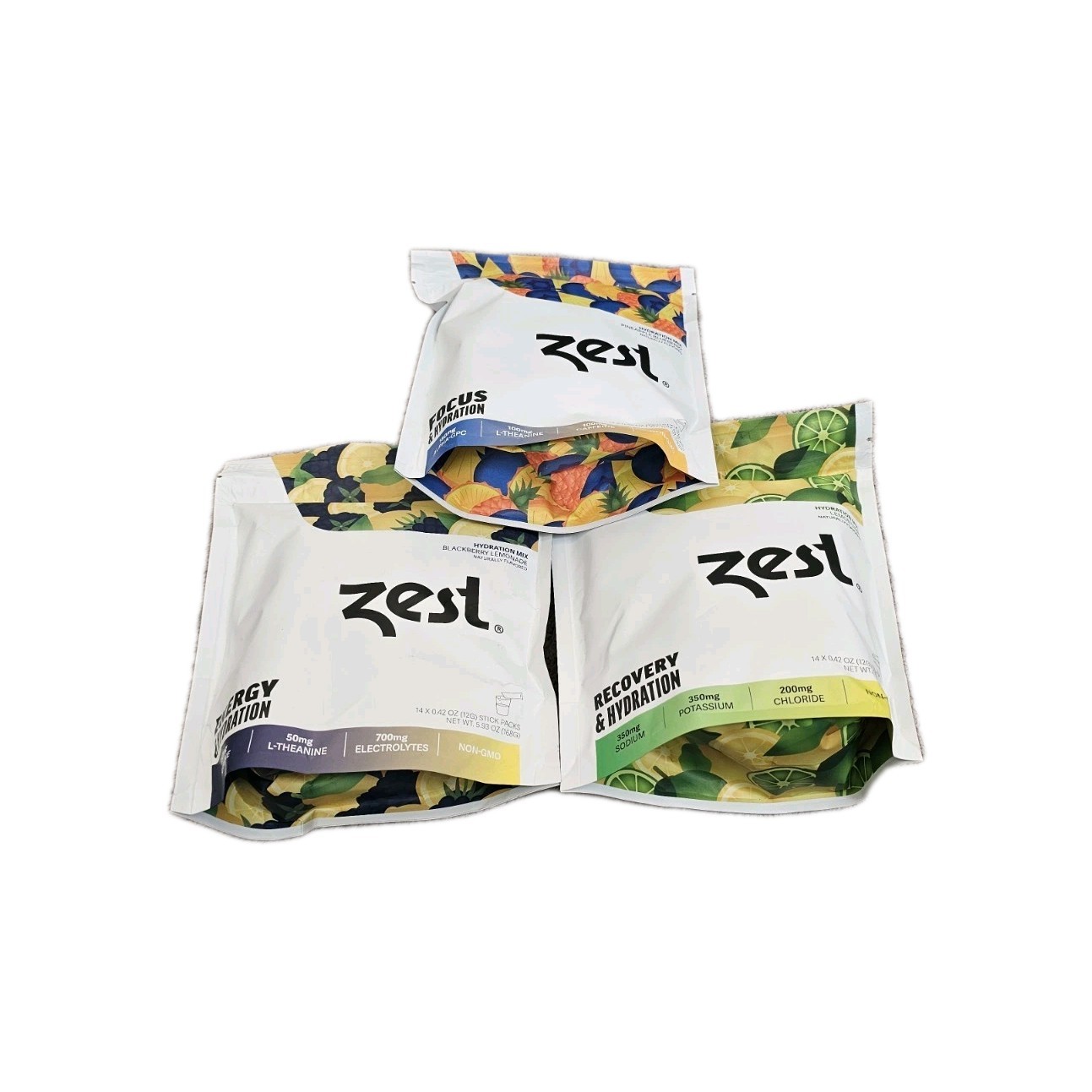 ( 3 Pack ) Zest Electrolyte Hydration Powder 14 Packets per Bag ~ Exp: 04/26