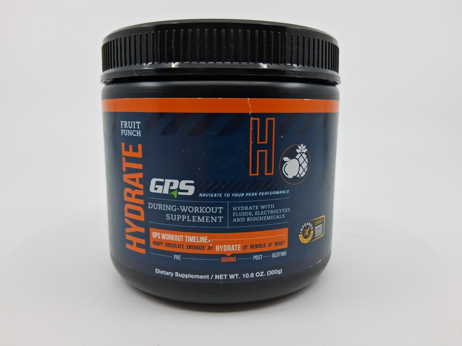 LivePURE GPS Hydrate During-Workout Supplement 11 oz Open & Full EXP 2/2027