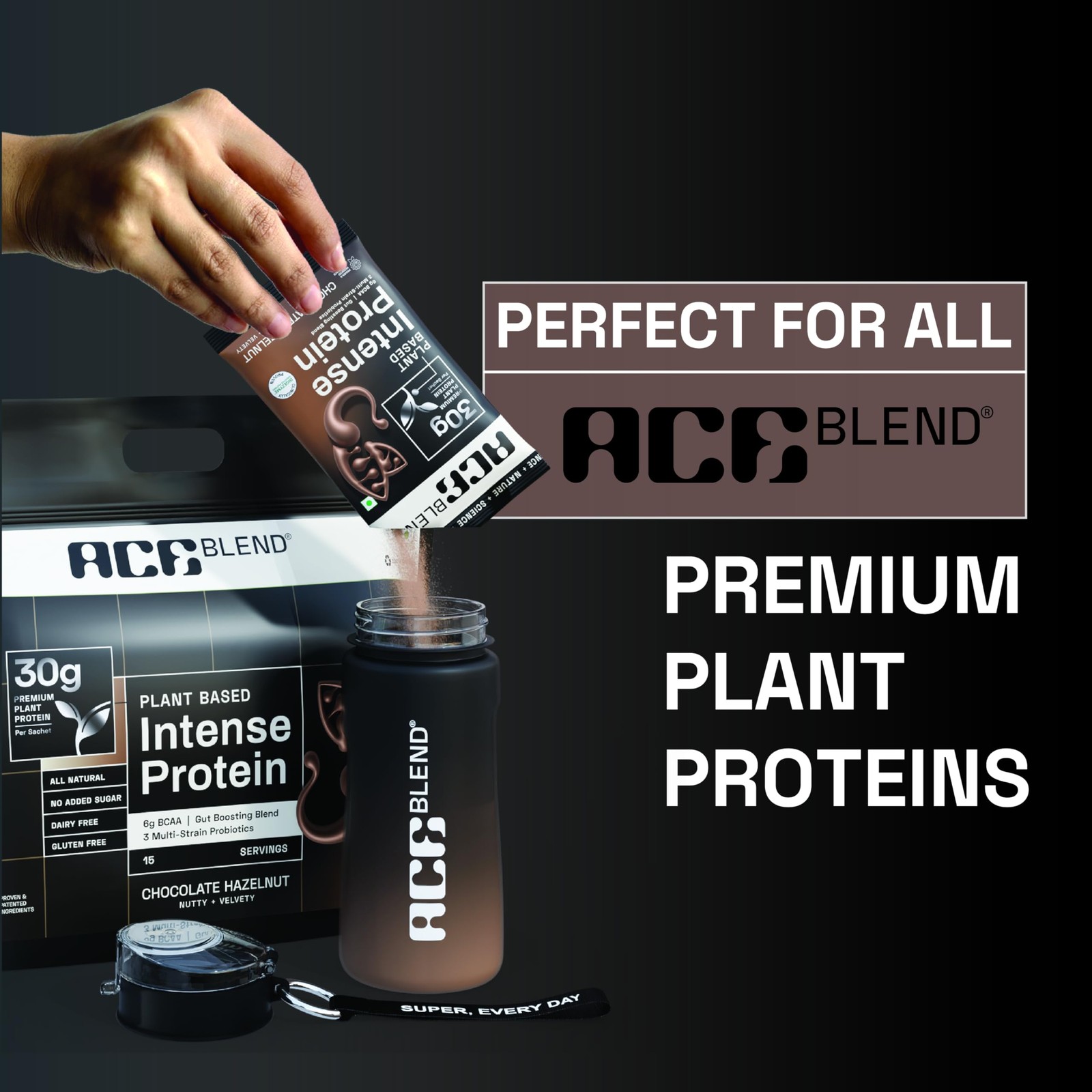 Ace Blend Shaker 650ml | BPA Free Protein Bottle
