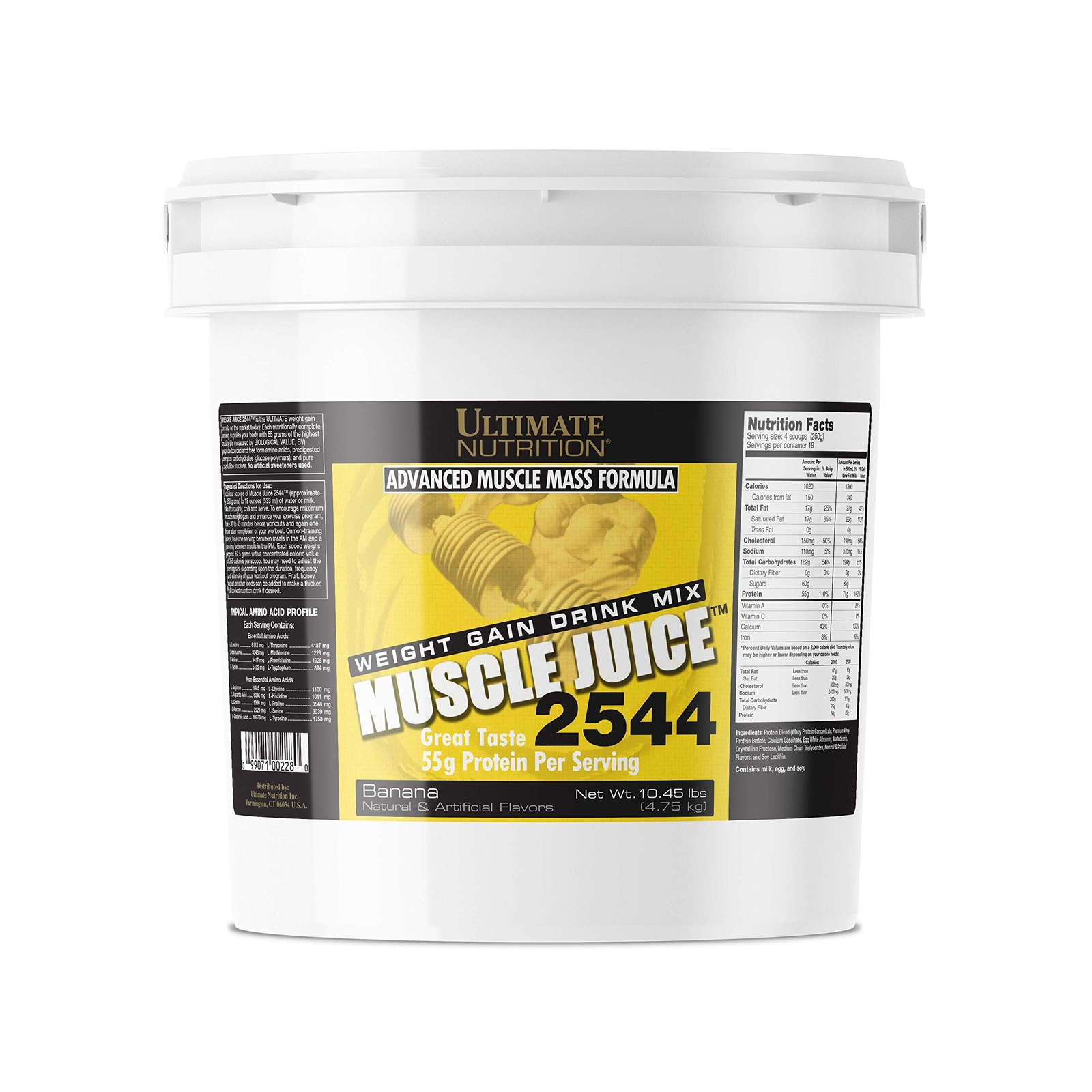 Ultimate Nutrition Muscle Juice 2544, Lean Muscle Mass Classic Gainer