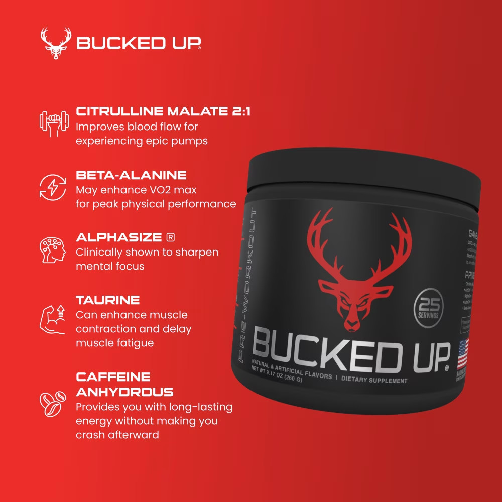 Pre-Workout Powder, Increased Energy, Blood Raz, 200 Mg Caffeine, 25 Servings
