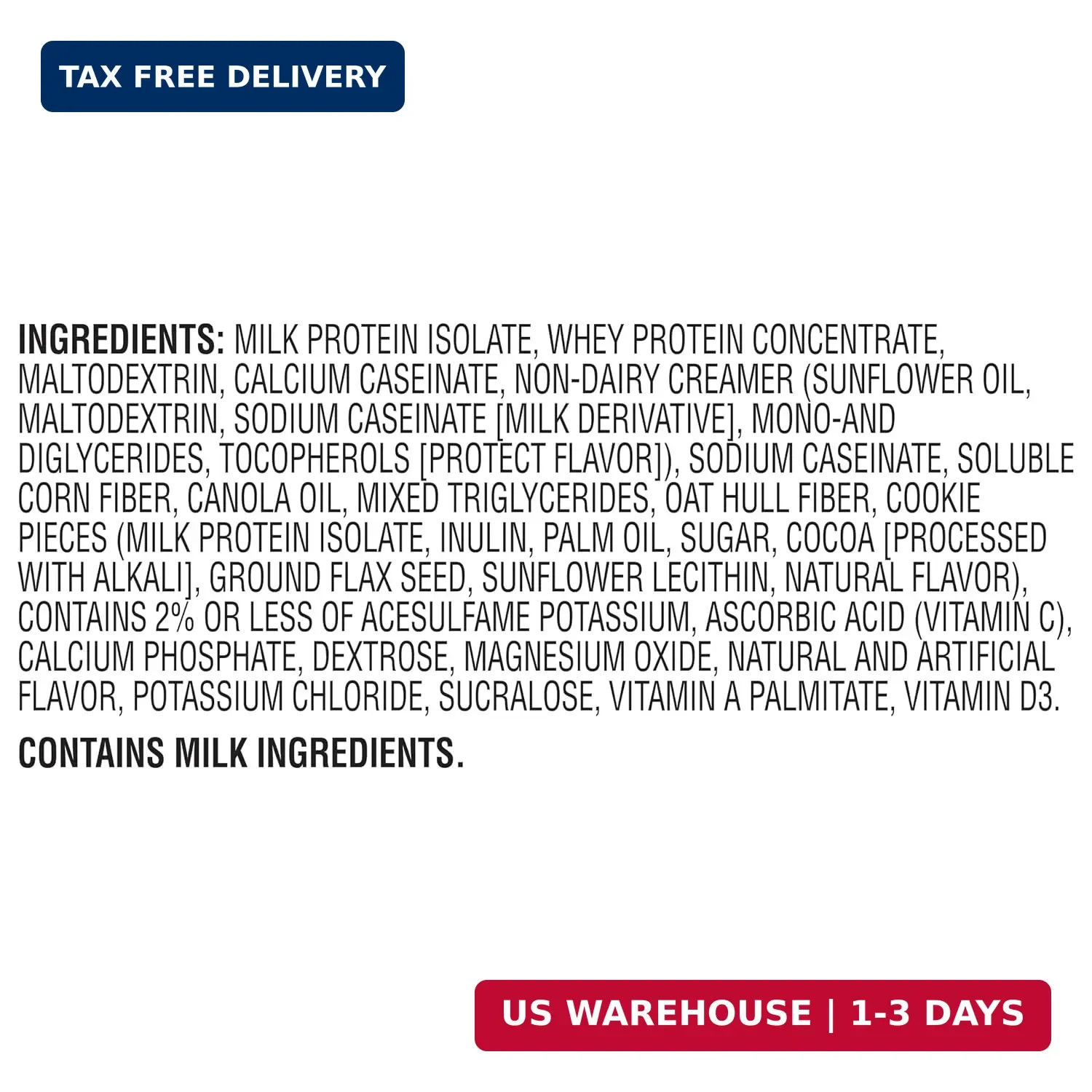 Muscle Milk Genuine Protein Powder, Cookies ‘N Crème, 1.93 Pounds, 13 Servings,