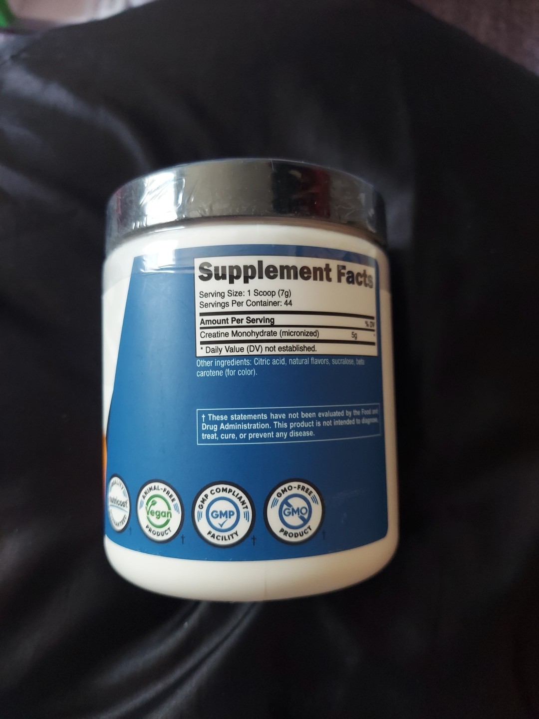 Nutricost Creatine Monohydrate Powder 300 g – Mandarin Orange – EXP 07/2027