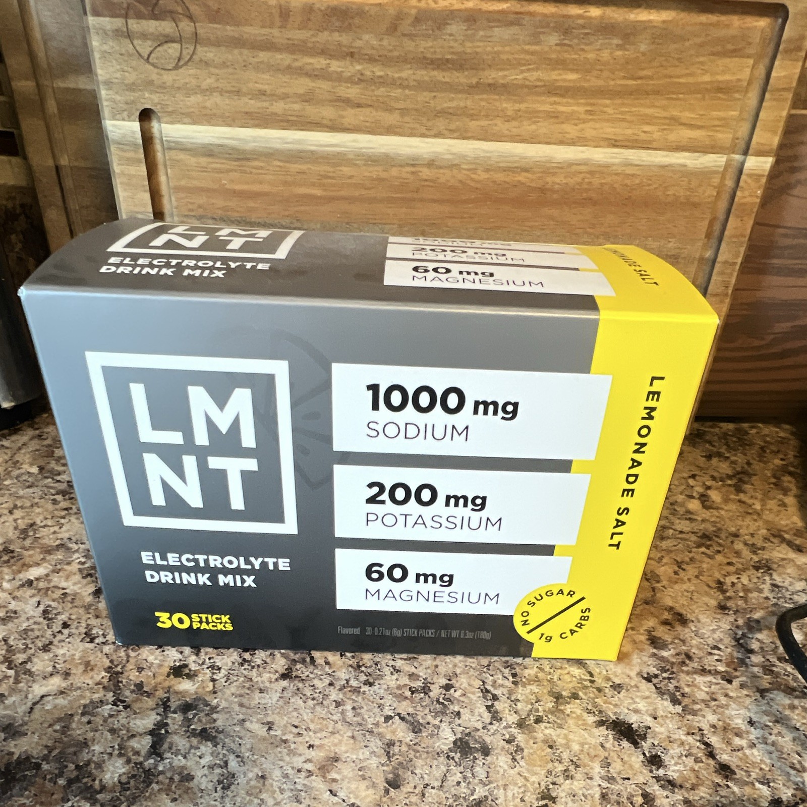 LMNT Electrolyte Drink Mix Powder Lemonade Salt, Zero Sugar, 30 Stick Packs