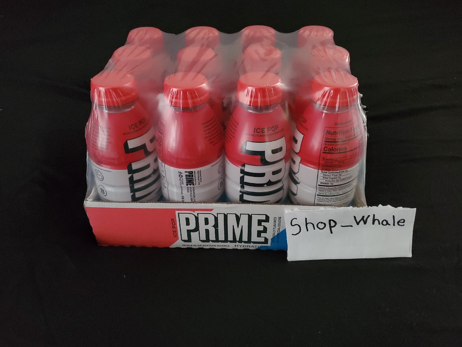 🔴⚪️🔵 Prime Hydration Drink – Ice Pop Flavor – Pack Of 12 – BRAND NEW