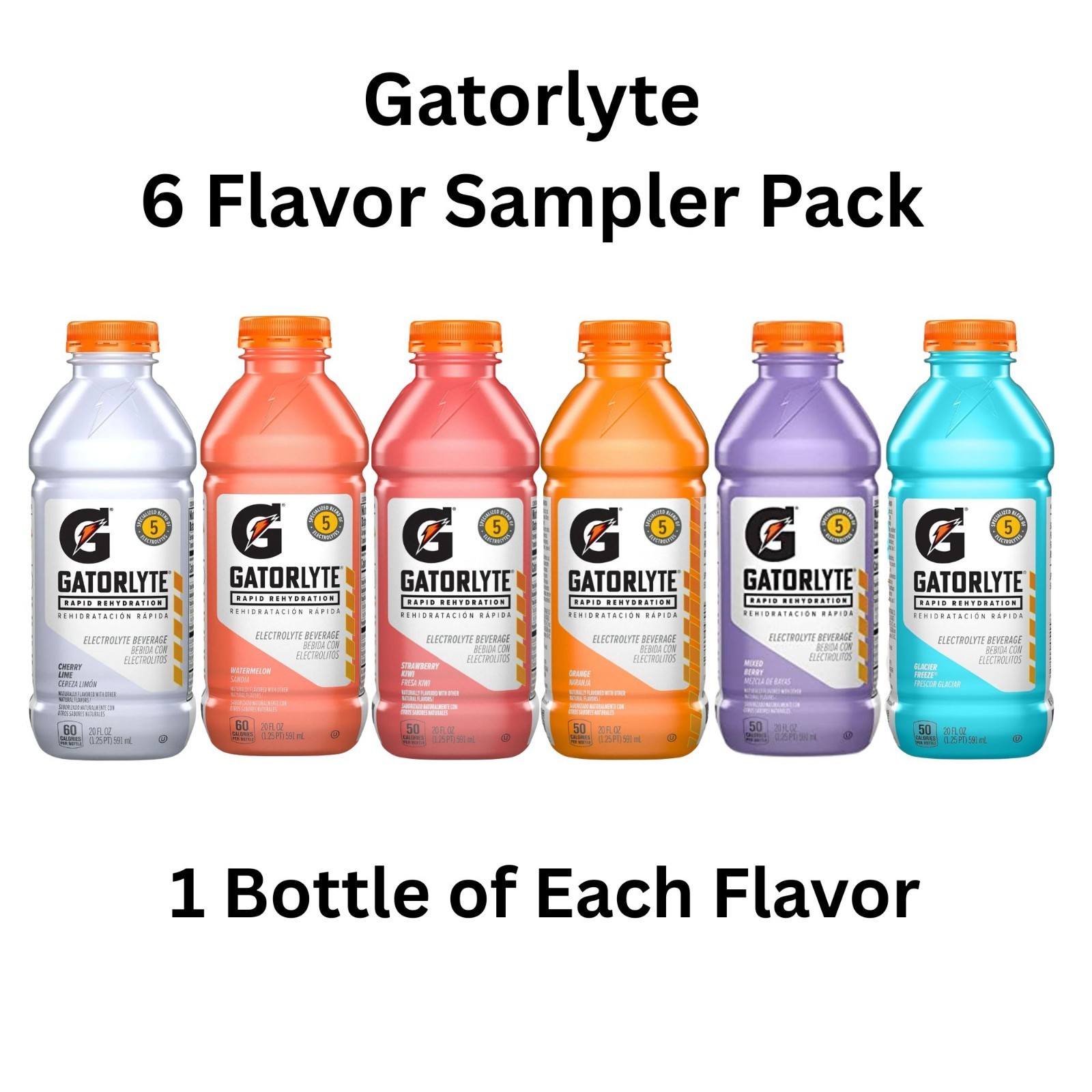 Gatorlyte Rapid Rehydration 6‑Flavor Sampler & Variety Pack – Electrolyte Drink