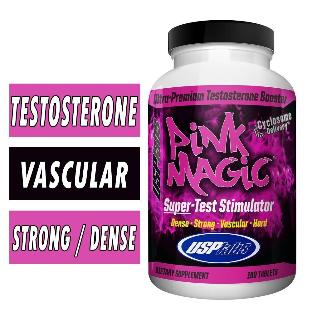 USP Labs Pink Magic Ultra Hard Premium Super Testosterone Booster 180ct 12/2028