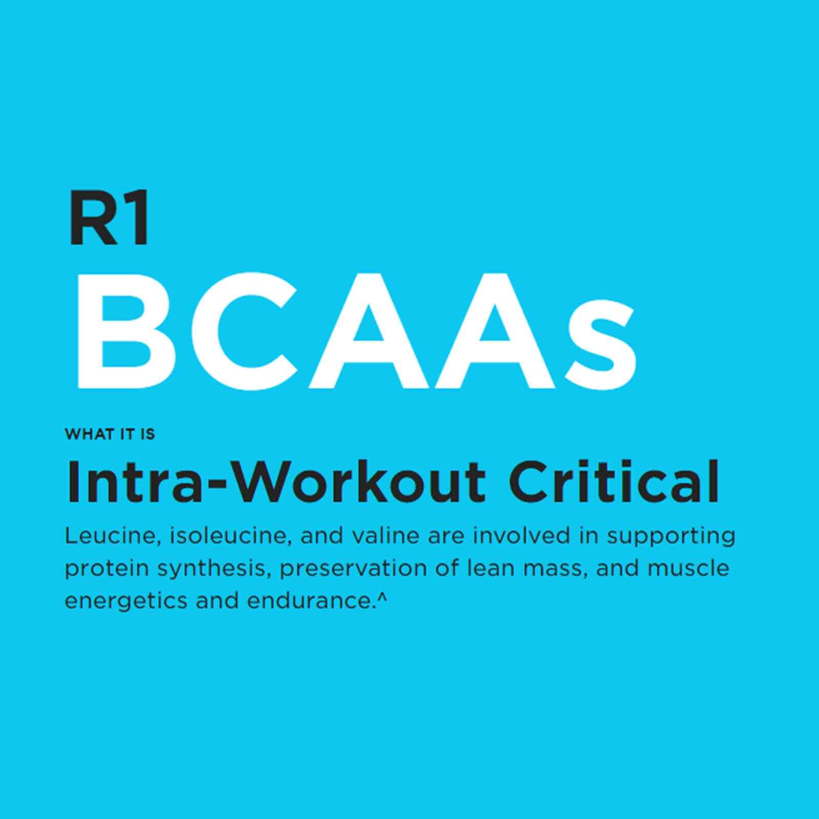 RULE 1 BCAA 30 serv Fruit Punch Branched Chain Amino Acids 222g