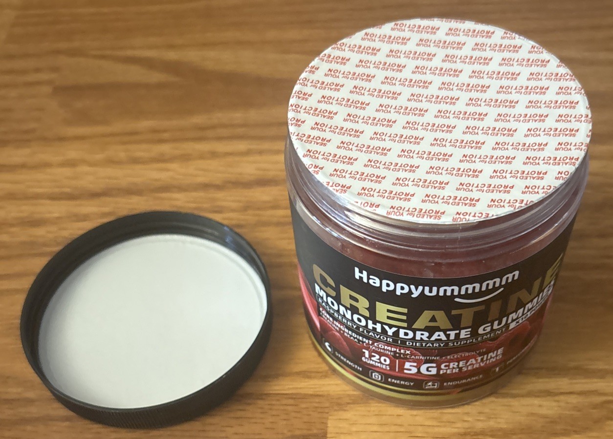 2x Happyummmm Creatine Monohydrate 210ct Gummies 5000MG Strawberry & Raspberry