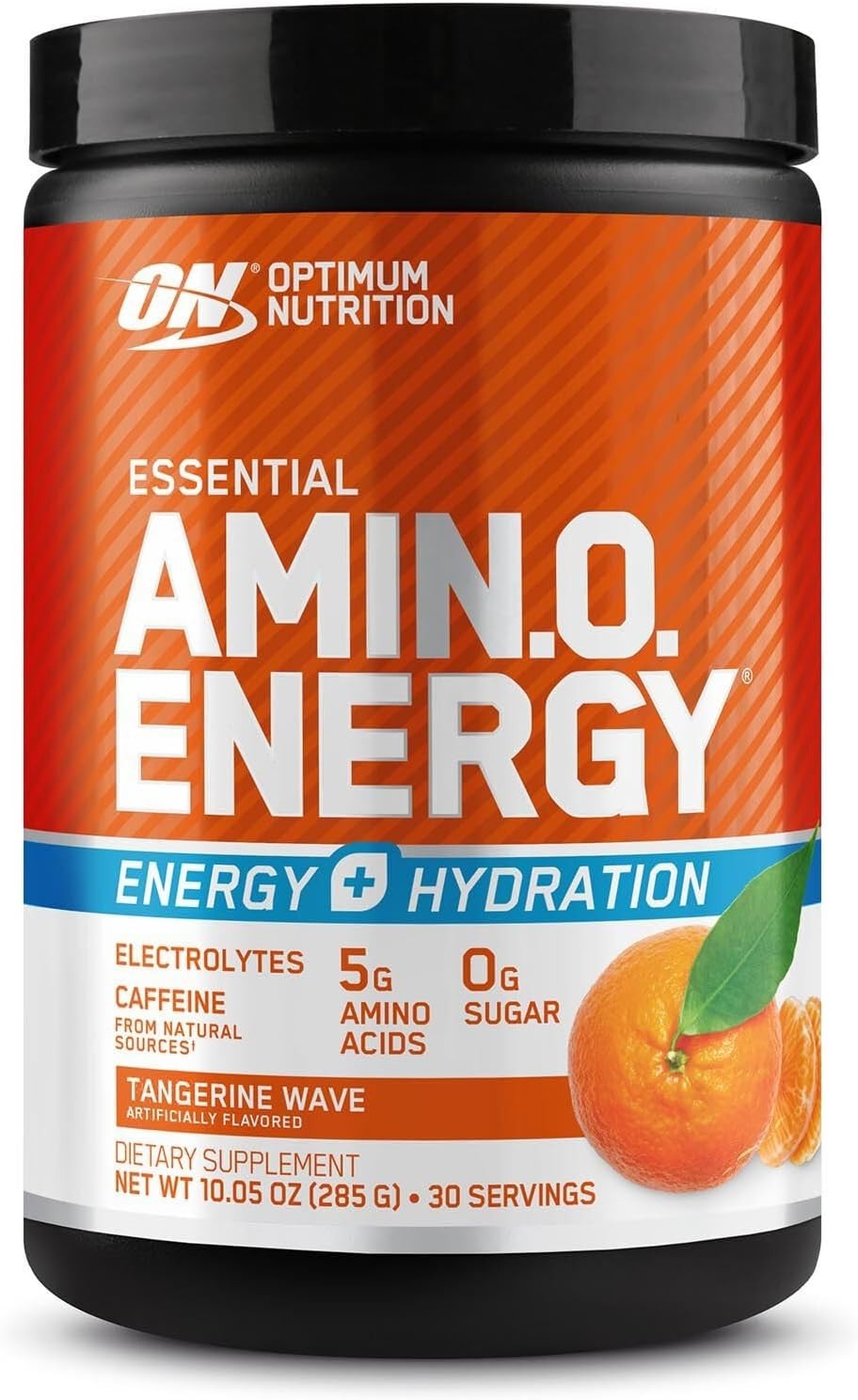 Amino Energy Powder with BCAA & Electrolytes – 10.5 oz Tangerine Wave Flavor