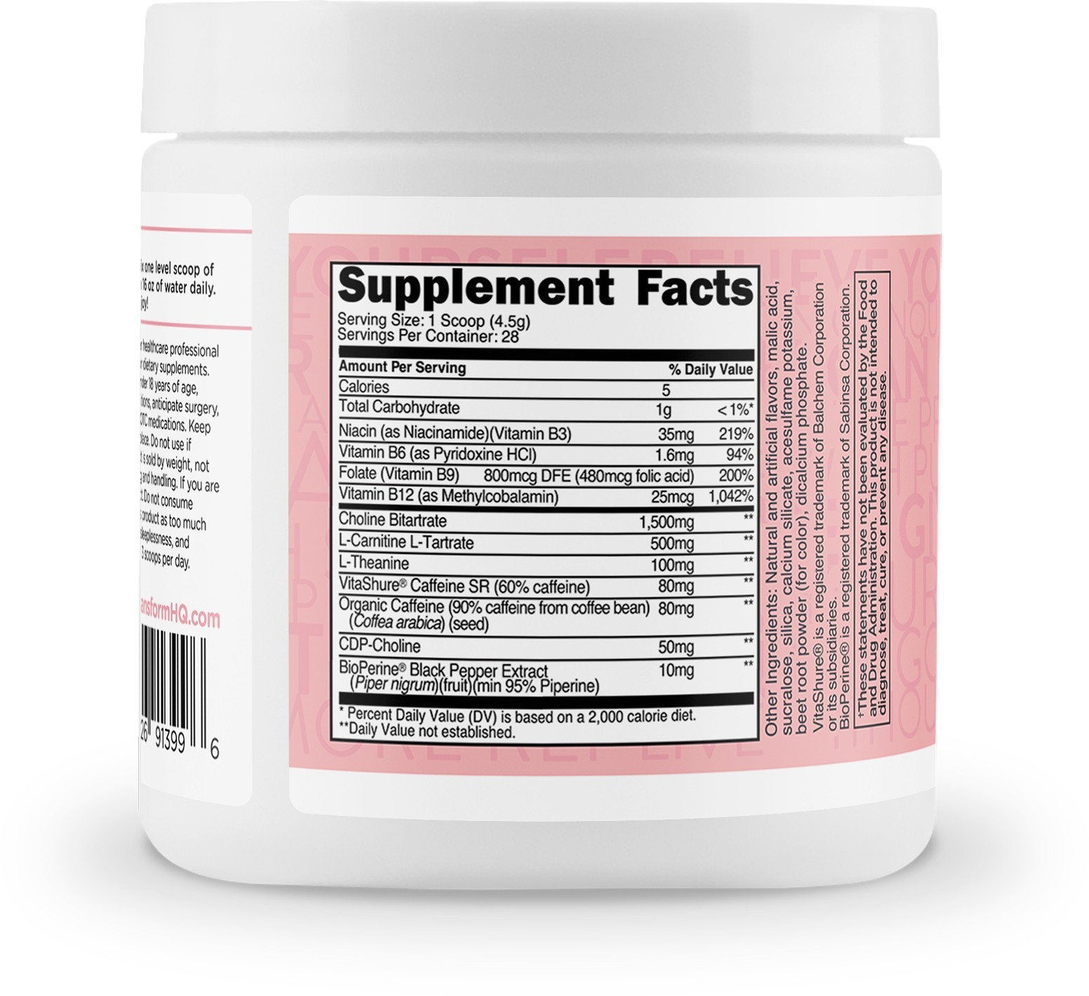 TransformHQ Boost Shot (Cotton Candy) 28 Servings- Powder Supplement