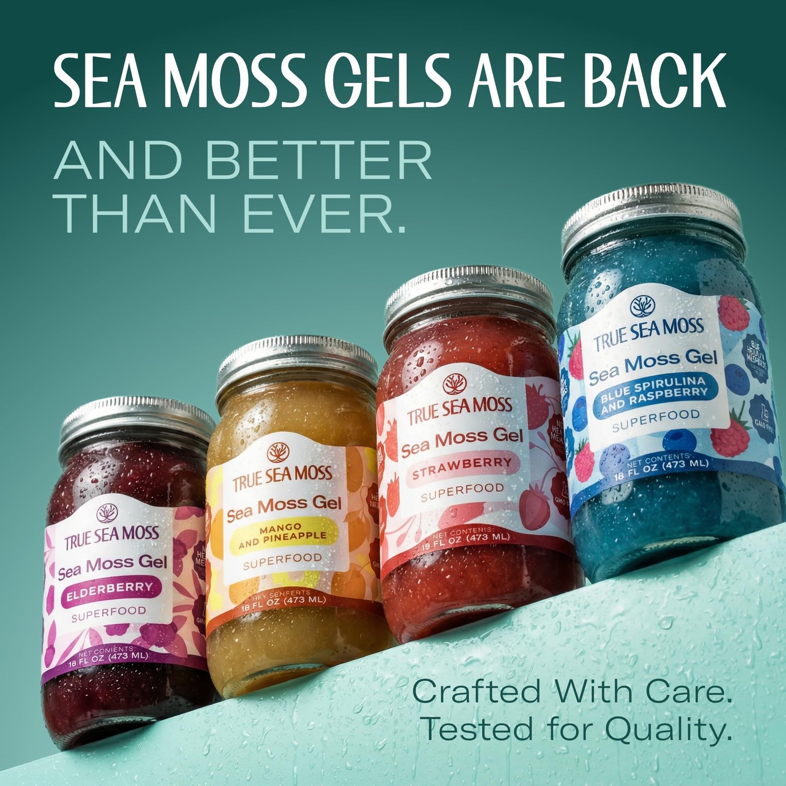Sea Moss Gel – USA Made Wildcrafted Seamoss, Mango/Pineapple, Fruits & Veggie…