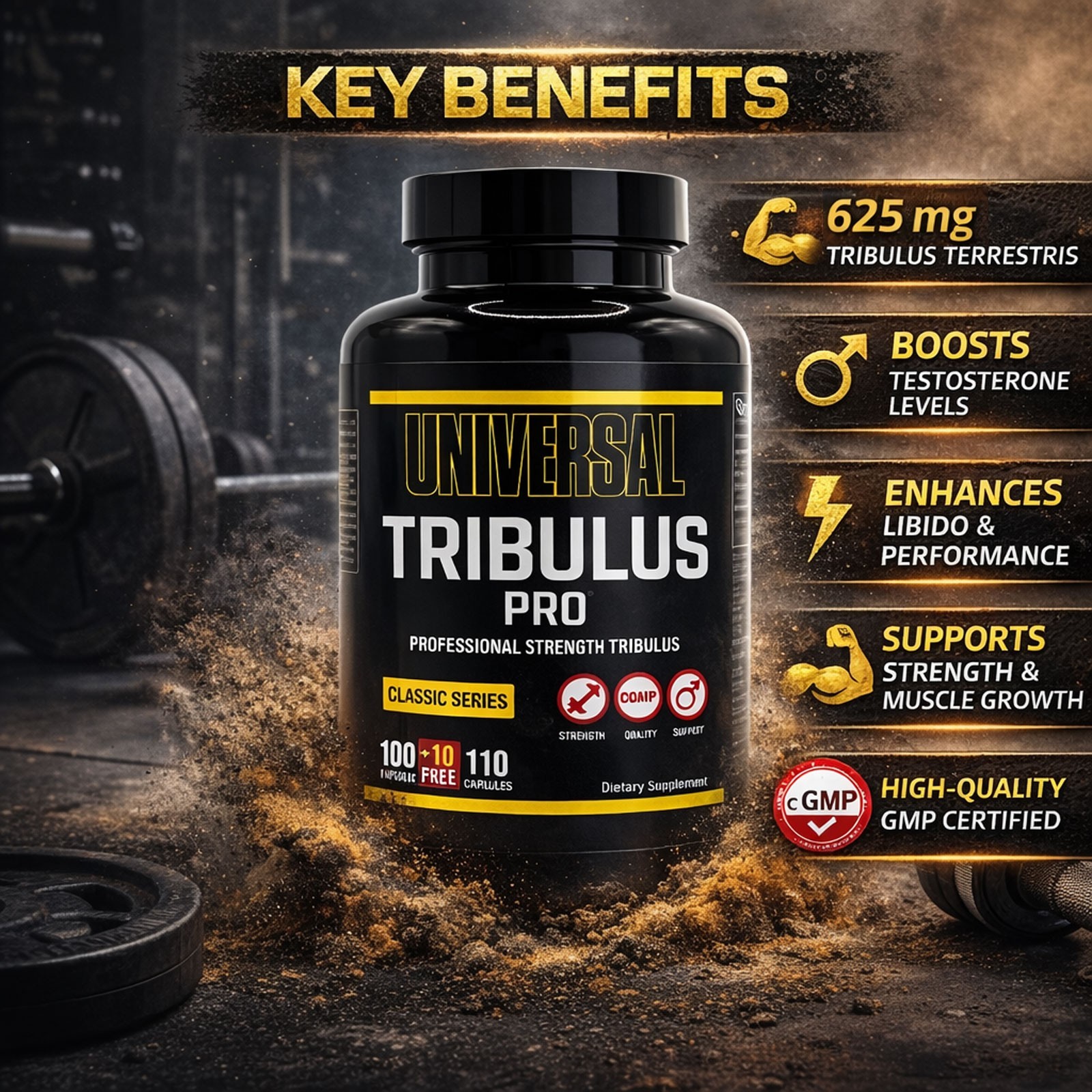 Tribulus Pro 100/200Cap Testosterone Booster Hormone Support Anabolic Terrestris